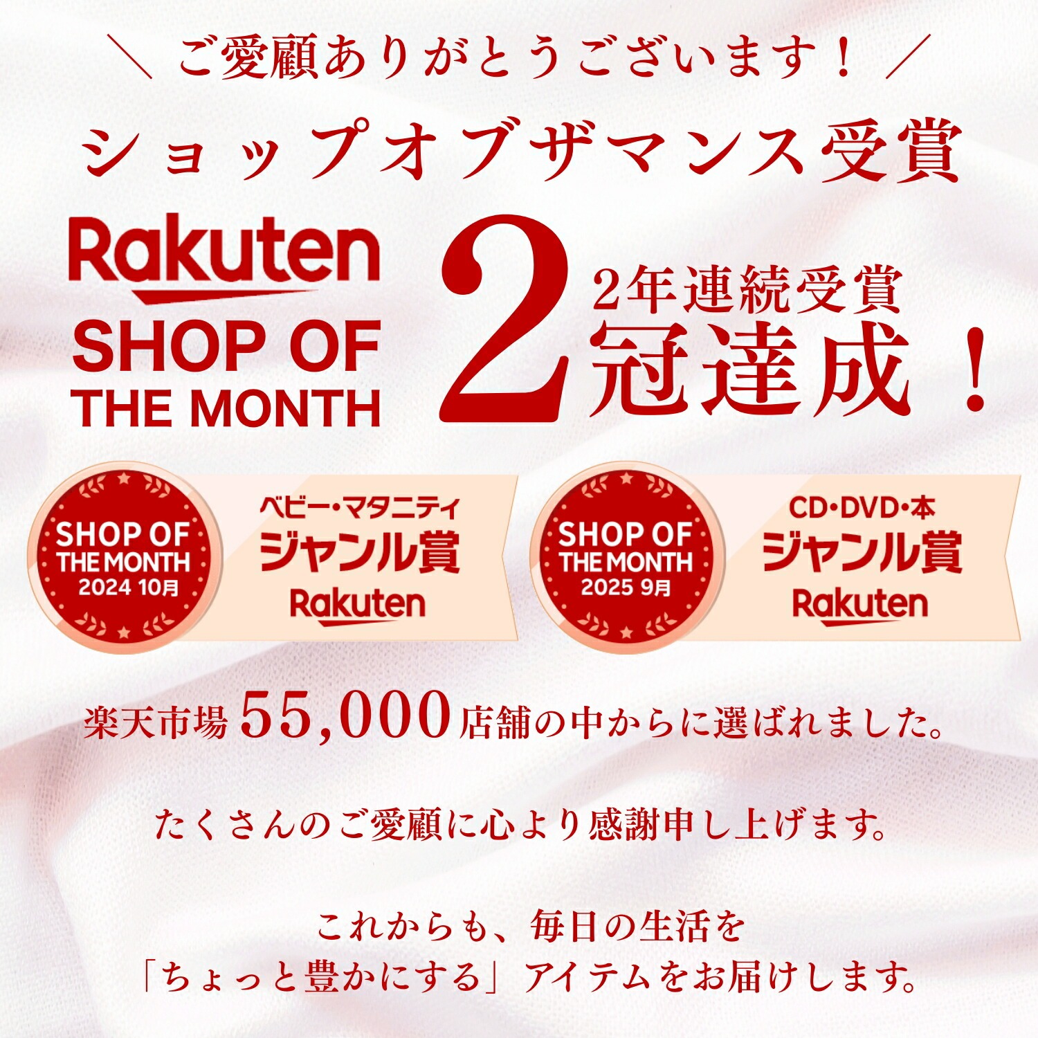 ショップランキング実績