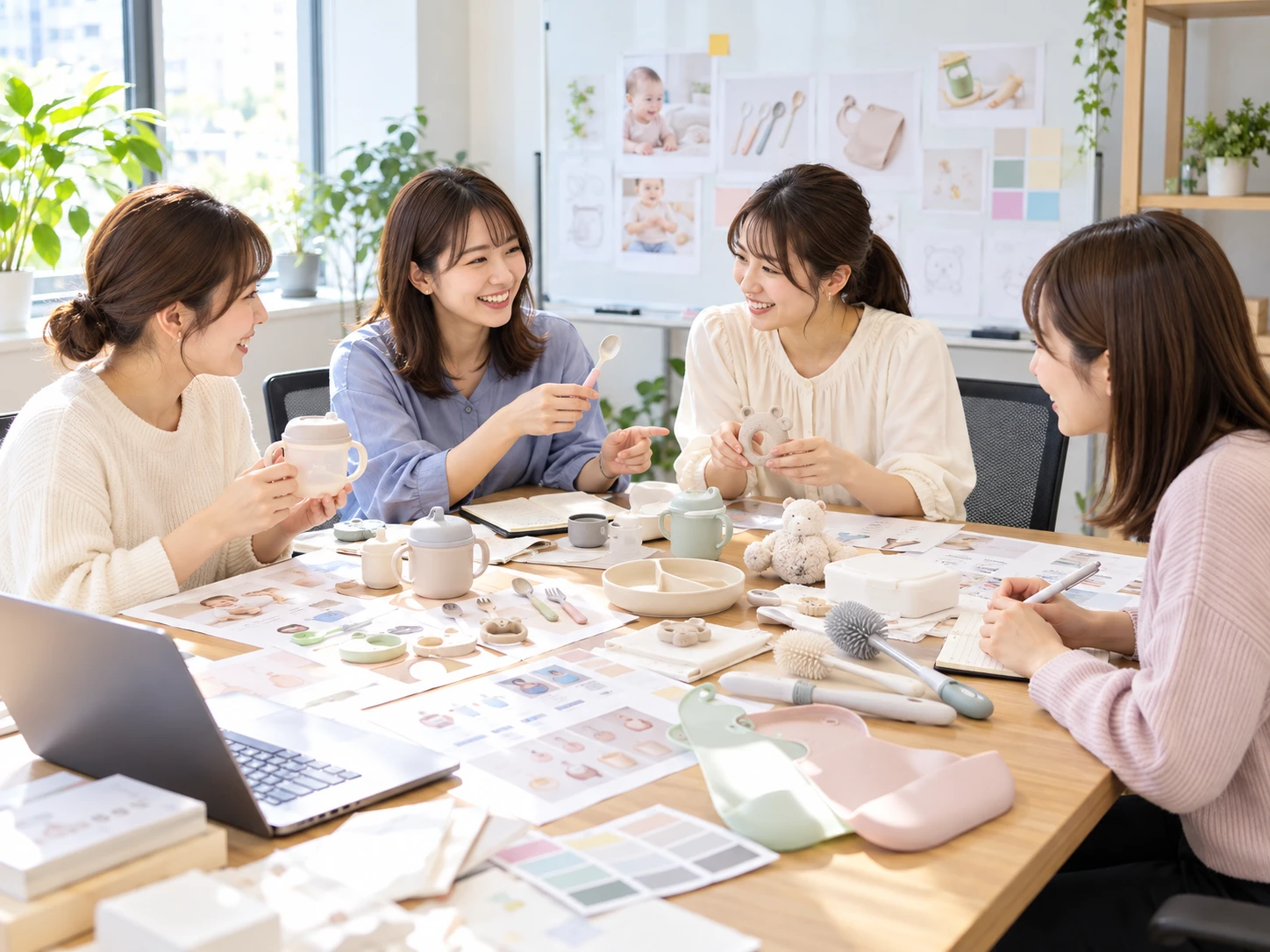 自社製品開発：ベビー用品の企画会議